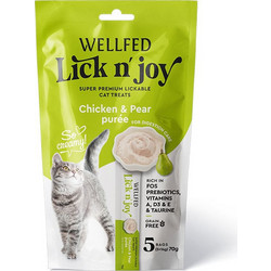Wellfed Lick N' Joy with Chicken & Pear 5x14gr