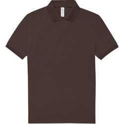 B&C Collection Ανδρική Μπλούζα Polo Κοντομάνικη Σοκολατί PU426