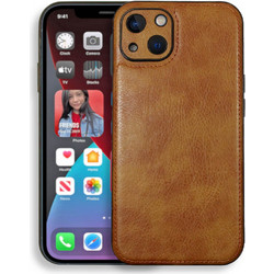 Bodycell Prestige Leather Back Cover Brown (iPhone 14 Plus)