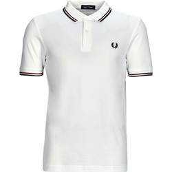 Fred Perry Ανδρική Μπλούζα Polo Κοντομάνικη Λευκή M3600-T60
