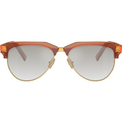 Miu Miu MU09ZS 15T8K1 Ανδρικά Γυαλιά Ηλίου Aviator Κοκάλινα Καφέ με Γκρι Φακό