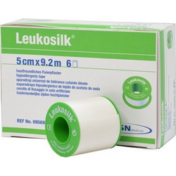Leukoplast Leukosilk Μεταξωτή Επιδεσμική Ταινία 5cm x 9.2m
