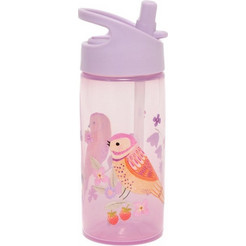 Petit Monkey Birds of a Feather Παιδικό Παγούρι Πλαστικό BPA Free Ροζ 380ml