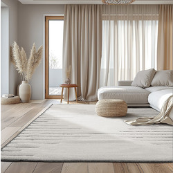 Beauty Home Cozy Art Χαλί Ορθογώνιο Βαμβακερό 160x230cm 9637 Εκρού