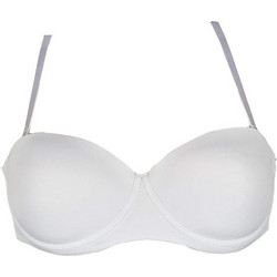 Cotonella Σουτιέν Strapless με Αφαιρούμενη Ενίσχυση με Μπανέλα Λευκό CD003