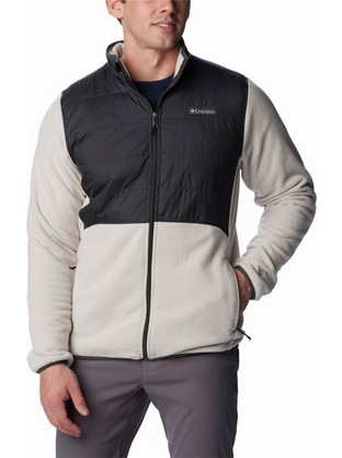 Columbia Basin Butte Ανδρική Ζακέτα Fleece με Φερμουάρ Μπεζ 2101761-278