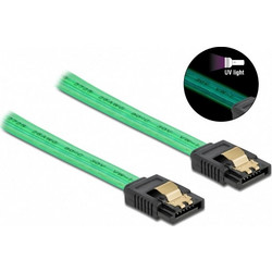 DeLOCK 82064 Καλώδιο Σκληρού Δίσκου 7-Pin SATA III to 7-Pin SATA III 0.3m Green