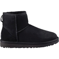 UGG Classic Mini II Παιδικά Μποτάκια Μαύρα με Γούνα 1017715T-BLK