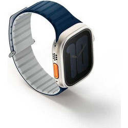 Uniq Revix Evo Reversible Λουράκι Σιλικόνης Blue / White (Apple Watch 42 / 44 / 45mm)