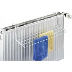 Wenko 378001121 Κρεμαστή Απλώστρα Ρούχων για Κάγκελα Μπαλκονιού 59x16cm με Μήκος Απλώματος 2.4m