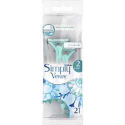 Gillette Simply Venus Γυναικείο Ξυραφάκι μιας Χρήσης με 2 Λεπίδες & Λιπαντική Ταινία 2τμχ