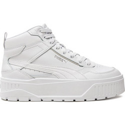 Puma Karmen II Idol Mid Γυναικεία Sneakers Flatforms Μποτάκια Λευκά 397463-01
