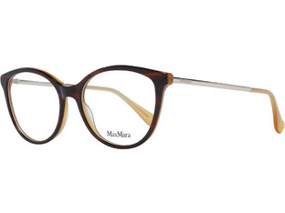 Max Mara MM5027 056 Γυναικείος Σκελετός Γυαλιών Οράσεως Κοκάλινος Μεταλλικός Ασημί Μαύρος