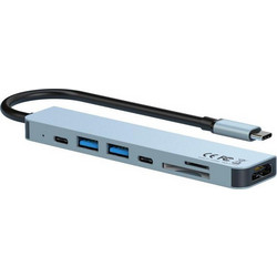 XO HUB008 USB-C Docking Station με HDMI 4K PD