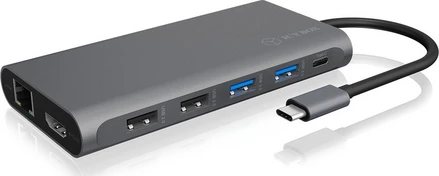 RaidSonic Icy Box IB-DK4050-CPD USB-C Docking Station με DisplayPort ...