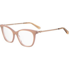 Love Moschino MOL579-35J Γυναικείος Σκελετός Γυαλιών Οράσεως Κοκάλινος Μεταλλικός Χρυσός Μπεζ