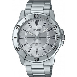 Casio Ανδρικό Ρολόι με Ασημί Μεταλλικό Μπρασελέ MTP-VD01D-7C