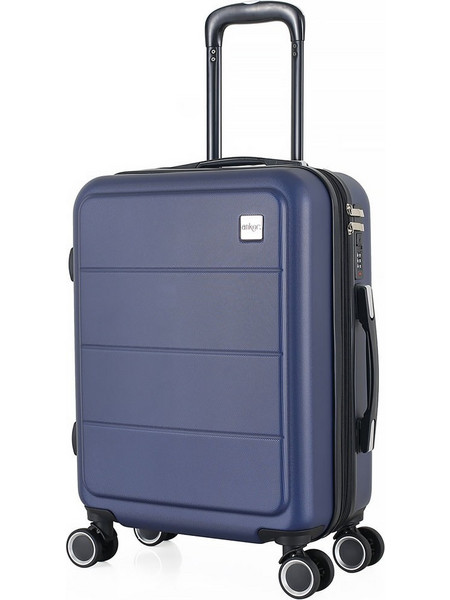 Ankor 836215 Βαλίτσα Καμπίνας 55x37x21cm με 4 Ρόδες Navy Μπλε