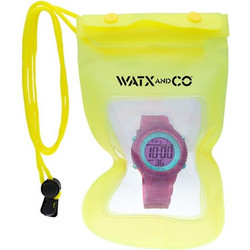 Watx & Co Ψηφιακό Ανδρικό Ρολόι με Φούξια Λουράκι WASUMMER201