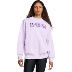 Under Armour Rival Wordmark Crew Γυναικείο Αθλητικό Φούτερ Λιλά 1386513-535