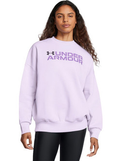 Under Armour Rival Wordmark Crew Γυναικείο Αθλητικό Φούτερ Λιλά 1386513-535