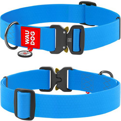 Waudog Waterproof Metal Κολάρο Σκύλου Μπλε 2x24-40cm