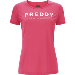 Freddy Γυναικείο Αθλητικό T-Shirt Φούξια S2WBHT1-F111