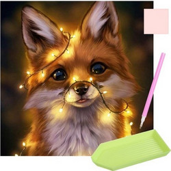 Malatec Αλεπού Καμβάς Diamond Painting Kit 30x30cm 17011