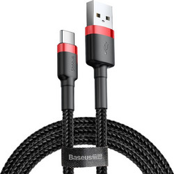 Baseus Cafule Braided USB-A to USB-C 0.5m Black CATKLF-A91