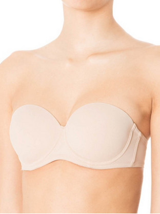 Infiore FASCIA Σουτιέν Strapless Push Up με Μπανέλα Μπεζ 2005