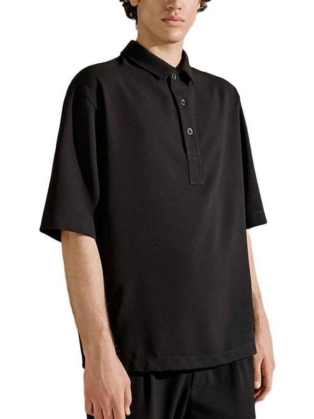 Diverse Kaigan Ανδρική Μπλούζα Polo Κοντομάνικη Μαύρη 24047-876-454