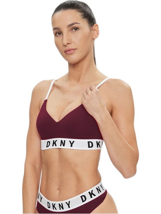 DKNY Μπουστάκι Push Up χωρίς Μπανέλα Μπορντό DK4518-I224Y