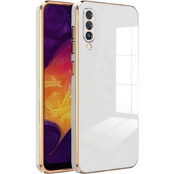 Bodycell Gold Plated Back Cover White (Samsung Galaxy A70)