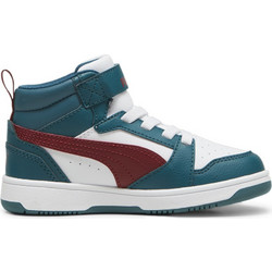 Puma Rebound V6 MID Παιδικά Sneakers Μποτάκια Μπλε Λευκά 393832-18
