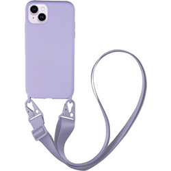 Sonique Silicone Strap Back Cover Lilac (iPhone 14 Plus)
