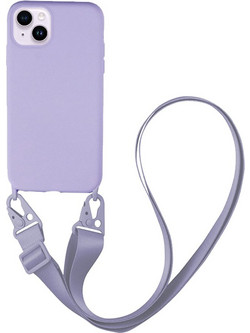 Sonique Silicone Strap Back Cover Lilac (iPhone 14 Plus)