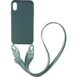 Sonique Silicone Strap Back Cover Green (iPhone X / XS)