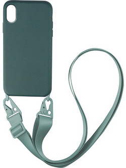 Sonique Silicone Strap Back Cover Green (iPhone X / XS)