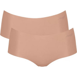Sloggi Zero Microfibre 2.0 Γυναικεία Μποξεράκια Χωρίς Ραφές Μπεζ 2Pack 10214690-00ME