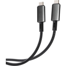 Vivanco Braided USB-C to USB-C 100W 1m Black