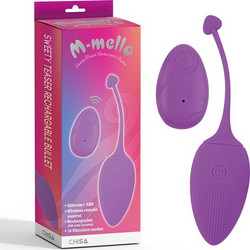Chisa Novelties M-mello Vibrating Δονητής Egg για Ζευγάρια με Τηλεχειριστήριο 21.4cm Μωβ