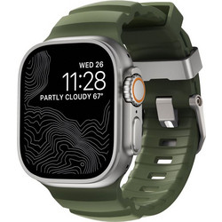 Nomad Rocky Point FKM Λουράκι Σιλικόνης Natural / Forest (Apple Watch 42 / 44 / 45 / 49mm)
