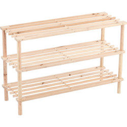 Viosarp Παπουτσοθήκη Ξύλινη Φυσικό Χρώμα M74xΠ26.5xY49cm WR4854-3
