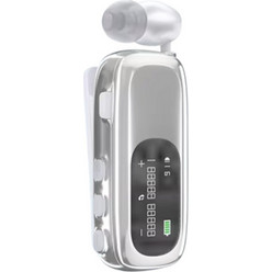 K75 Ακουστικό Bluetooth In Ear Πέτου Silver