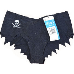 Sloggi Hot Hips Pirates Γυναικείο Slip Χωρίς Ραφές Μαύρο 100010134-0004