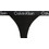 Calvin Klein Βαμβακερό Γυναικείο String Μαύρο 000QF6686E-UB1