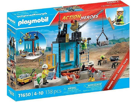 Playmobil Action Heroes Εργοτάξιο για 4-10 Ετών 71650