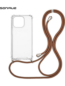 Sonique Armor Clear Back Cover Transparent / Brown (iPhone 14 Pro)