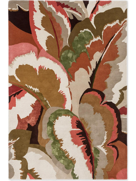 Harlequin Calathea Χειροποίητο Χαλί Ορθογώνιο Μάλλινο 140x200cm 142907 Beige Rust
