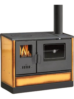 Balkan Energy 4020 Brown Ατσάλινη Ξυλόσομπα με Φούρνο 7.9kW